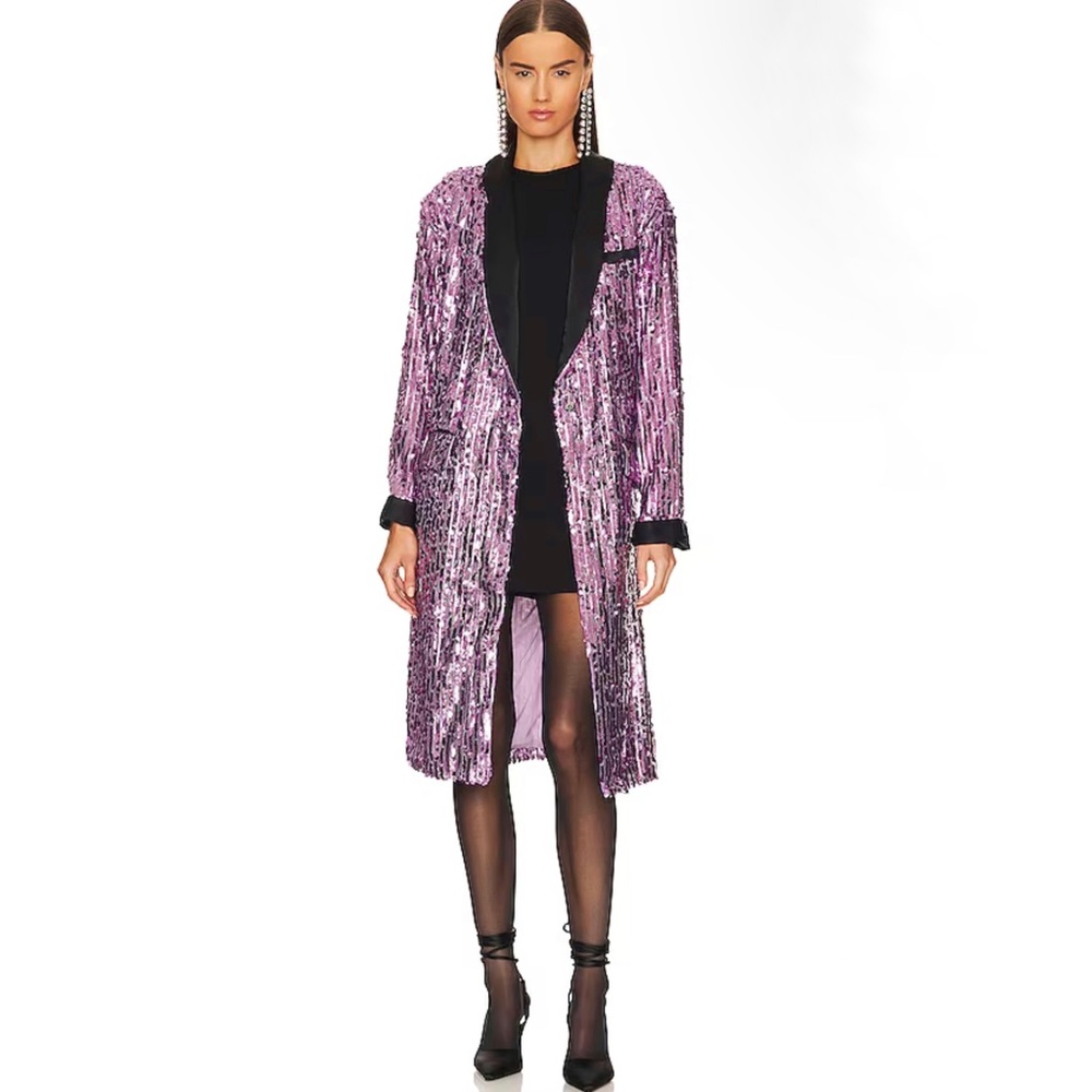 Free People pink sequin duster